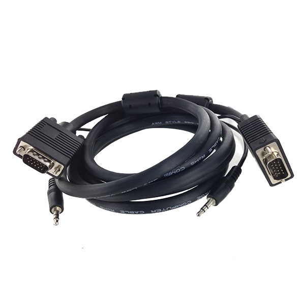 Cordon SVGA + Audio M/M - 3 coax - AWG30 - 2 m - EOL