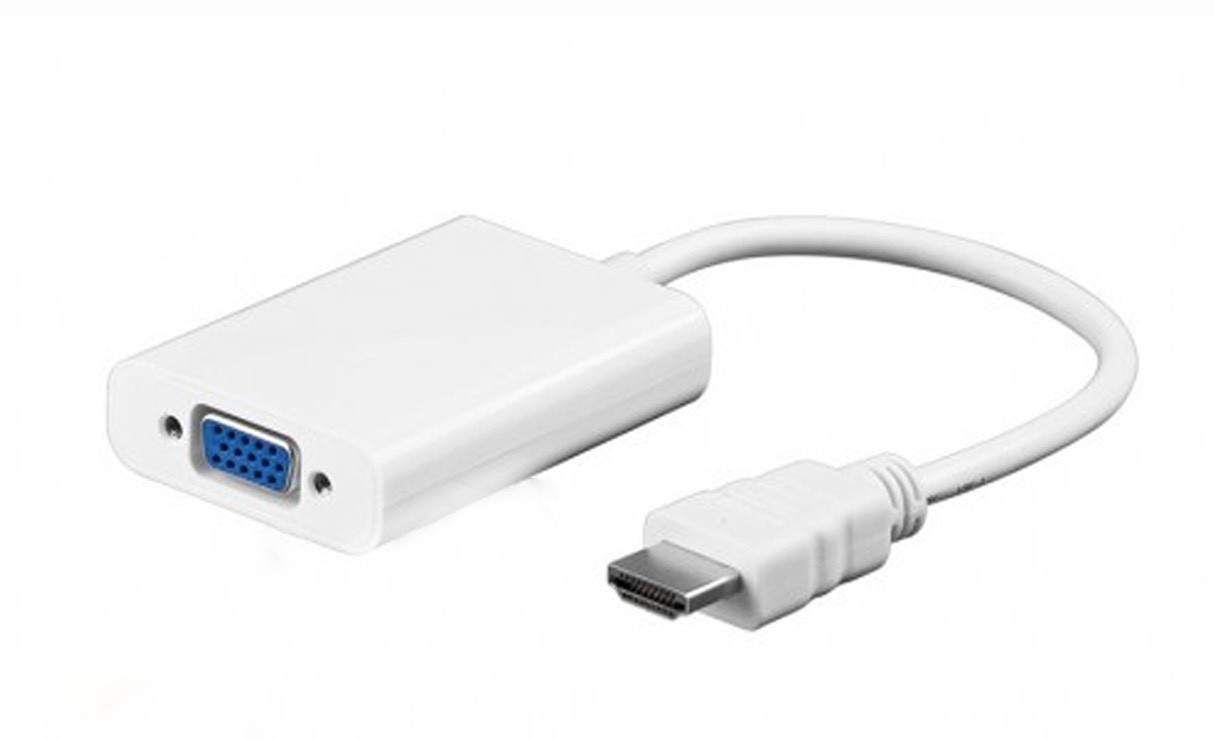 Adaptateur HDMI 1080p M (entrée)->VGA+Audio jack 3.5 F(sorties)–0.20m