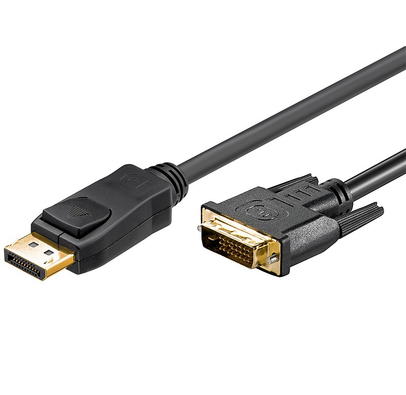 Cordon DisplayPort 1.1 M vers DVI-D (24+1) Mâle - AWG30 - 1.80m NPR