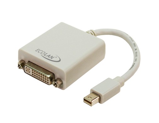 Adaptateur Mini-DisplayPort M vers DVI-I (24+5) F - 0.20m - NPR