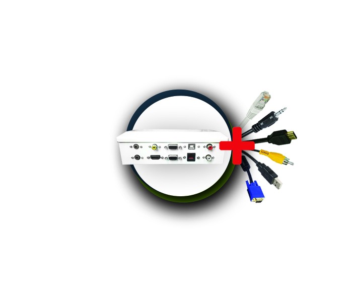 UPTEC - Pack boîtier déport métal box V2 + cordons 15m (USB 5m) - NPR