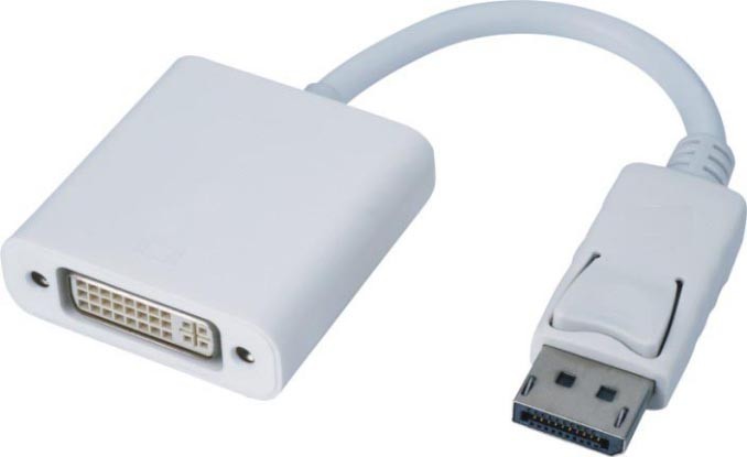 Adaptateur DisplayPort 1.1 M vers DVI-I (24+5) F - AWG30 - 0.20m -NPR