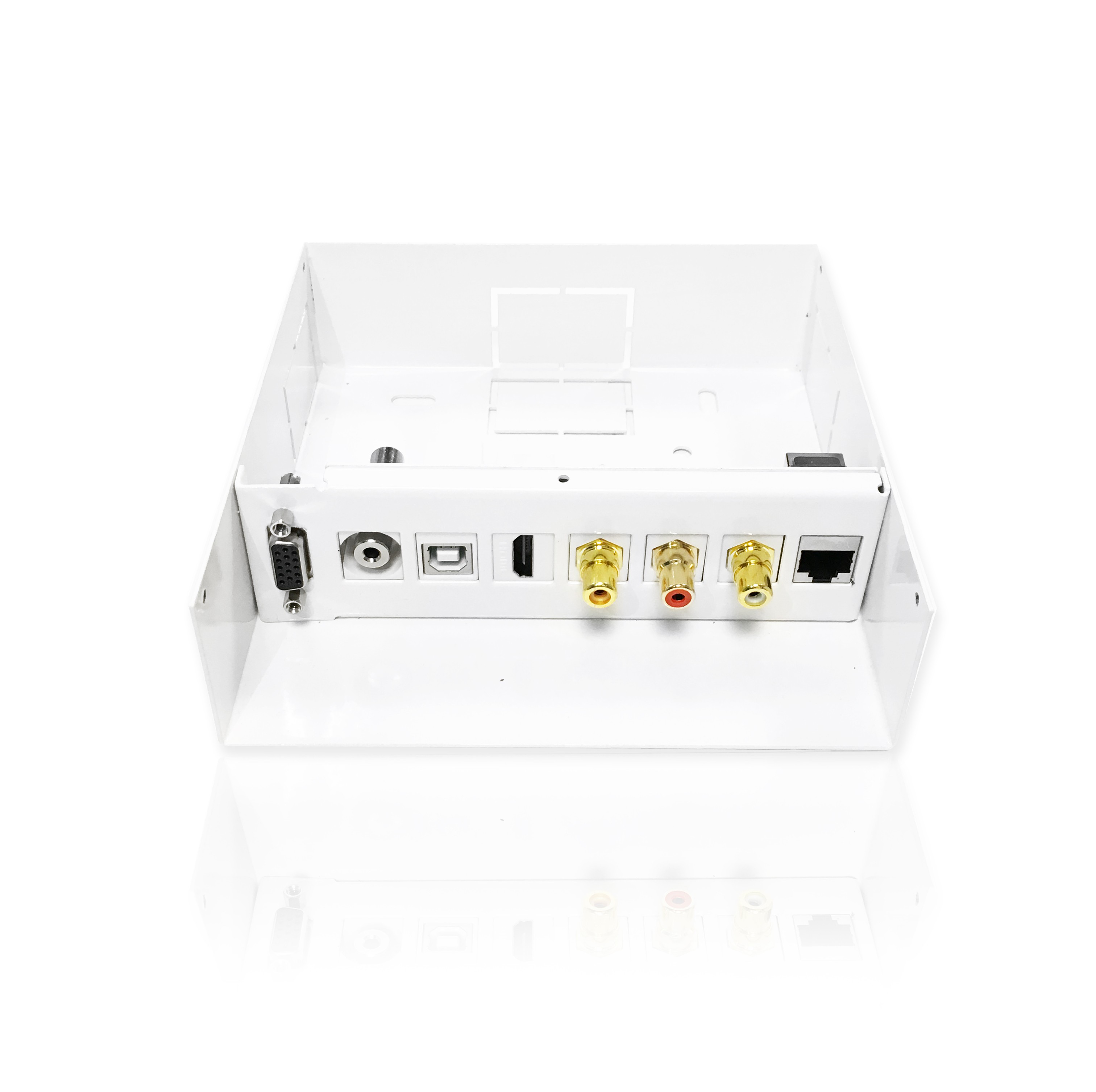 UPTEC - Boitier déport métal modulable (1xVGA+7 keystones vides) NPR