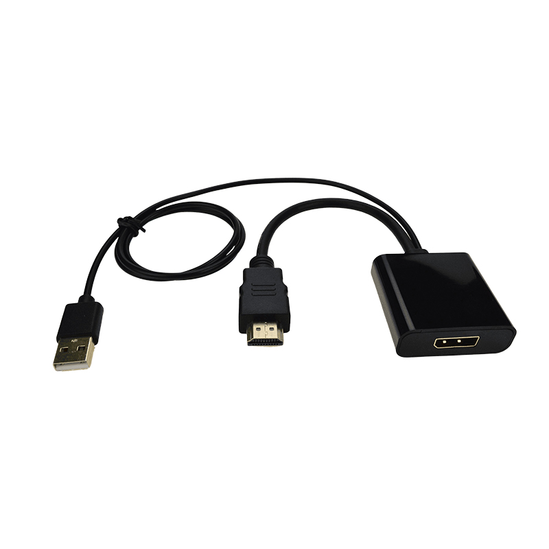 Adapt HDMI M vers DisplayPort F - 0.2m - avec cordon USB - 0.80m- NPR