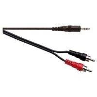 Cordon audio stéréo Jack 3.5 M / 2 x RCA M - 5m - NPR