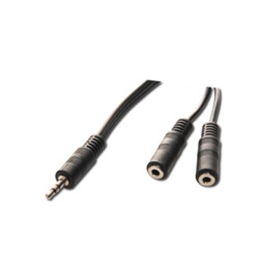 Adaptateur stéréo 2 x Jack 3.5 F / Jack 3.5 M - 0.20m - NPR