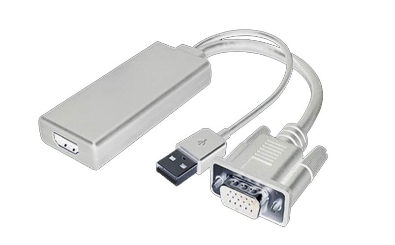 Adaptateur VGA+USB M vers HDMI F (Full HD 60Hz) - 0.20m - EOL