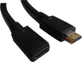 Rallonge HDMI 2.0 - 4Kx2K@60Hz - AWG30 - M/F - 1m