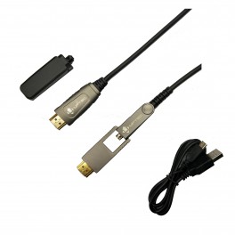 Cordon HDMI 2.0 Optique Actif 4Kx2K@60Hz Spécial passage gaine - 15m