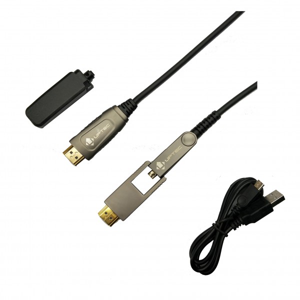 Cordon HDMI 2.0 Optique Actif 4Kx2K@60Hz Spécial passage gaine - 20m