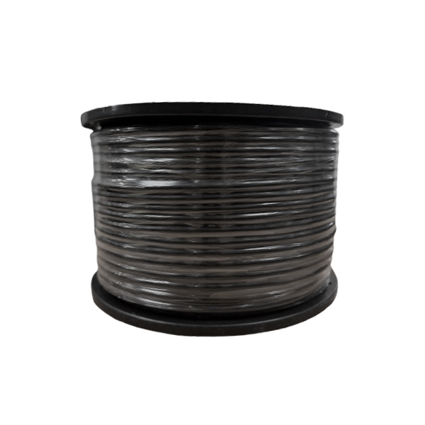 Câble Haut-Parleur Gamme Pro - Gainage rond - 2x2.5mm² - Noir - 100m