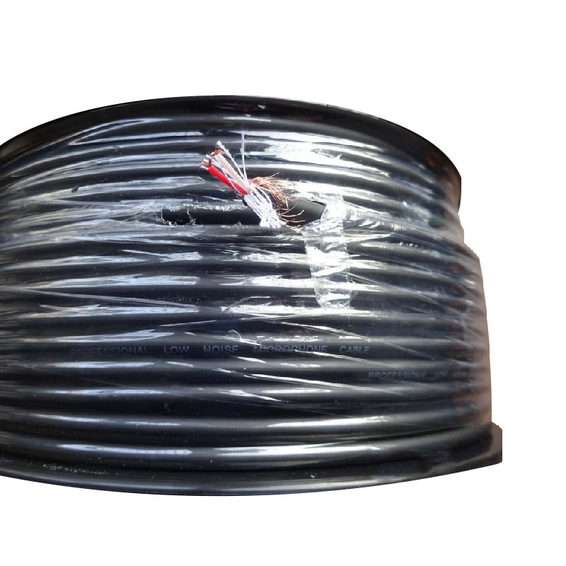 Câble micro/XLR flexible Noir - 2x0.22mm² +0.12mm AWG24 OD:6.0 - 100m