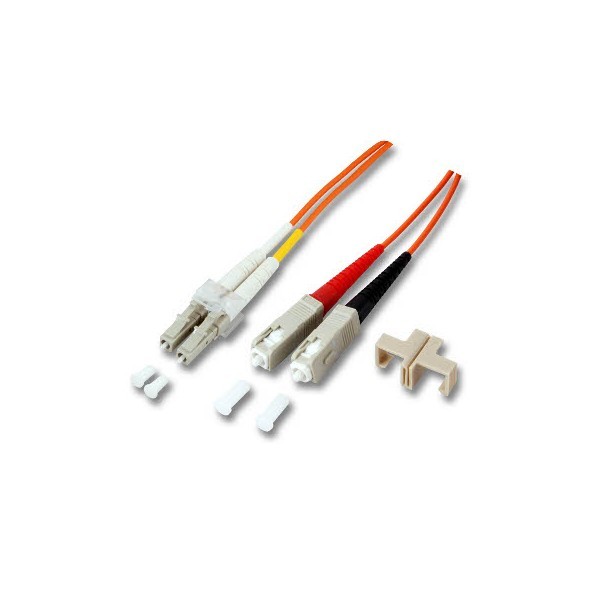 Cordon FO Duplex multimode 50/125 SC / LC - 1.5m