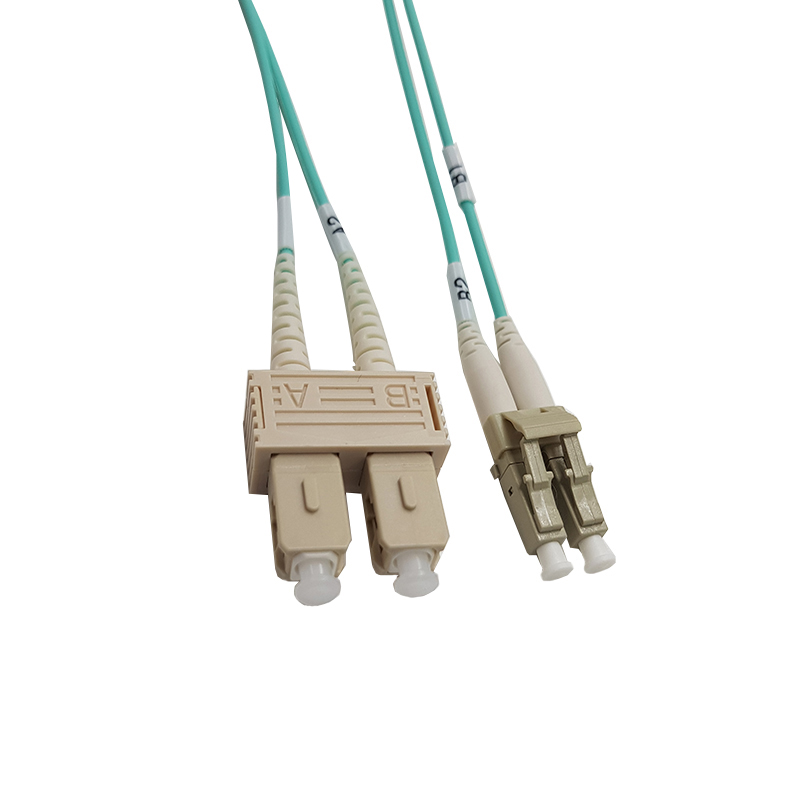 Cordon FO Duplex multimode 50/125 SC / LC - OM3 - 15m