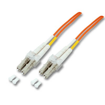 Cordon FO Duplex multimode 50/125 LC / LC - 7 m