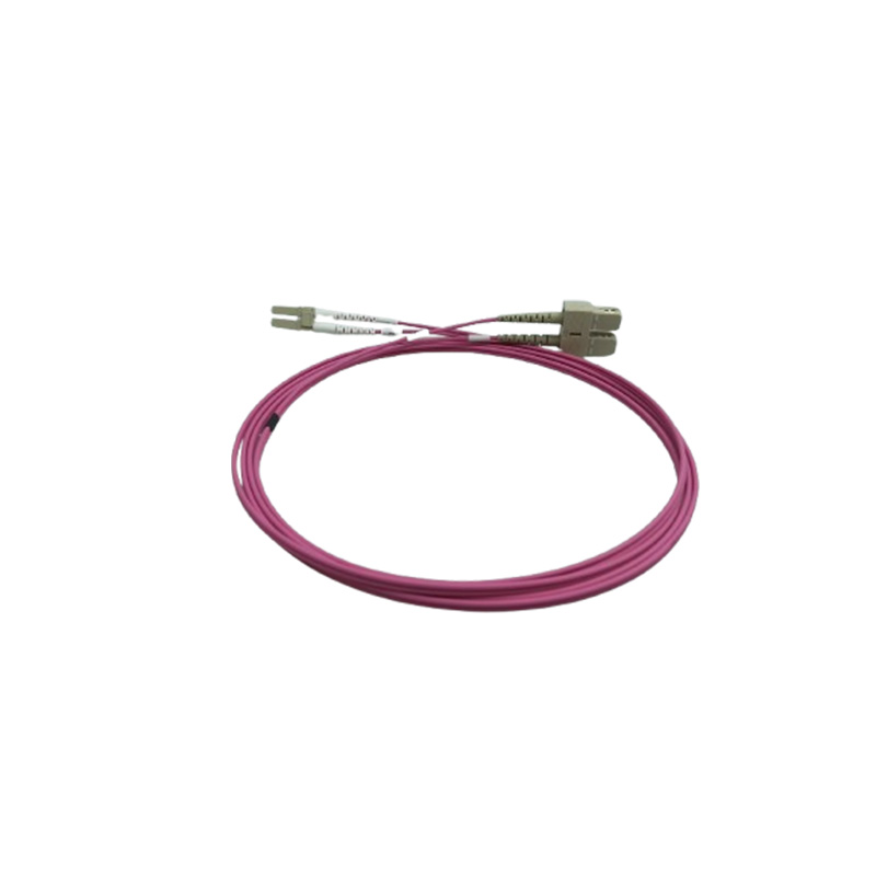 Cordon FO Duplex multimode 50/125 LC/SC - OM3 - 2m VIOLET