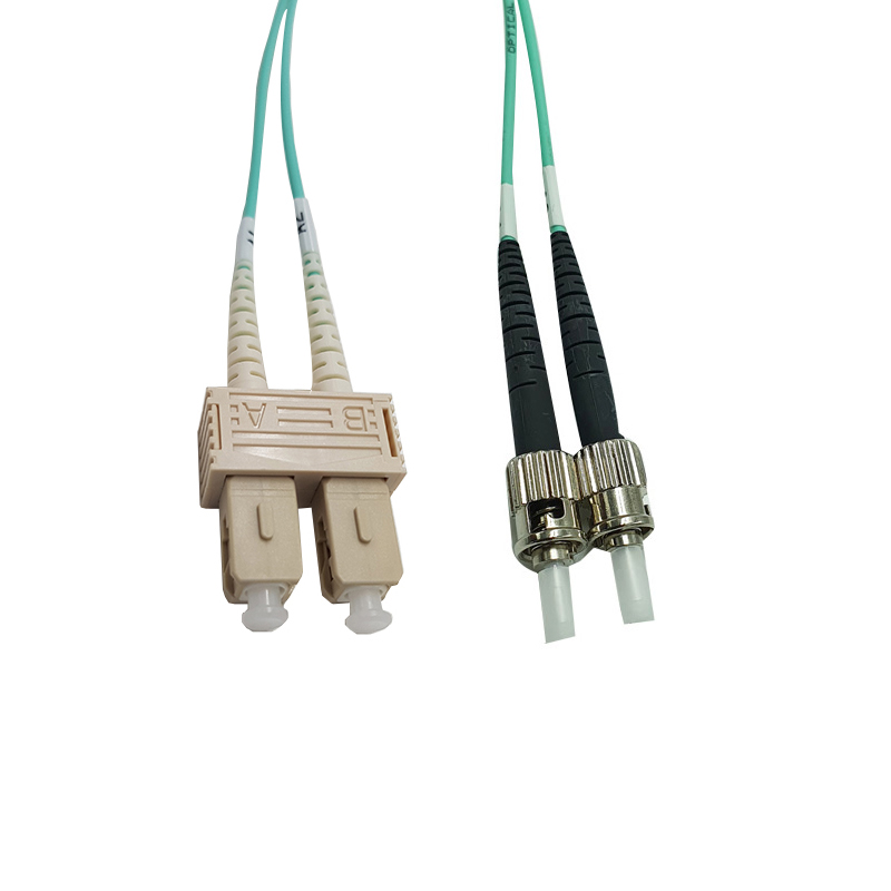 Cordon FO Duplex multimode 50/125 ST / SC - OM3 - 10m