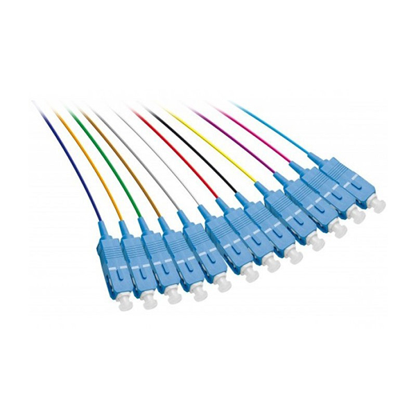 Pigtail SC Multimode 50/125 OM3 – 1m - lot de 12 couleurs