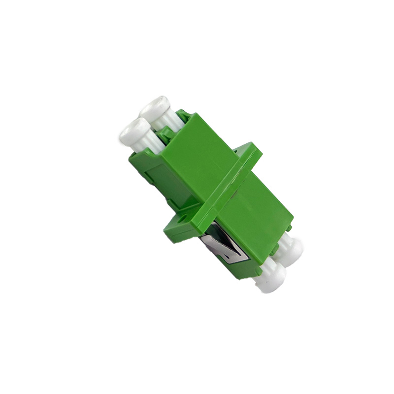 Traversée LCAPC duplex monomode - verte - ferrule céramique