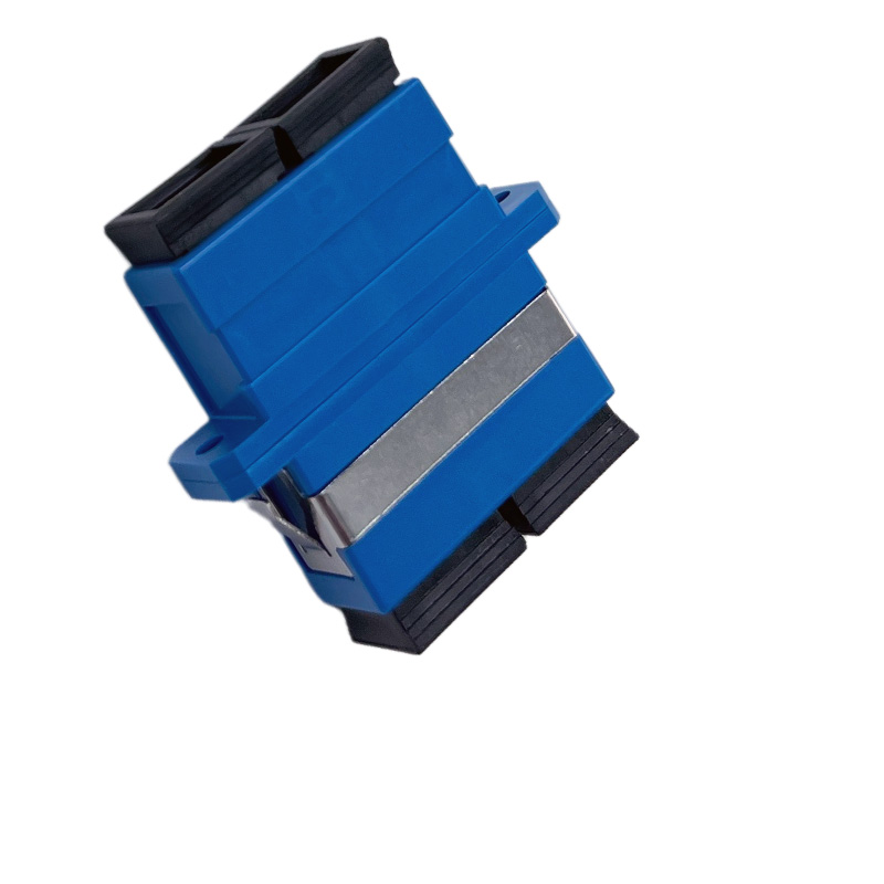 Adaptateur Bleu SC Duplex APC Monomode - Ferrule Métal