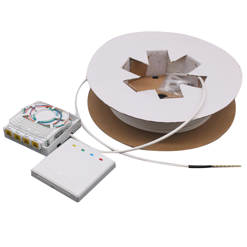 Boitier PTO équipé 2 travers. SC APC simplex à fixer Rail DIN - 30m