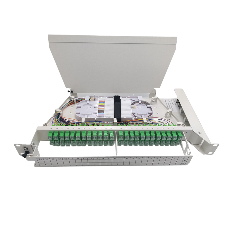 HsD - Tiroir optique rotatif métal 1U - 48T x SC APC pivot droit -NPR