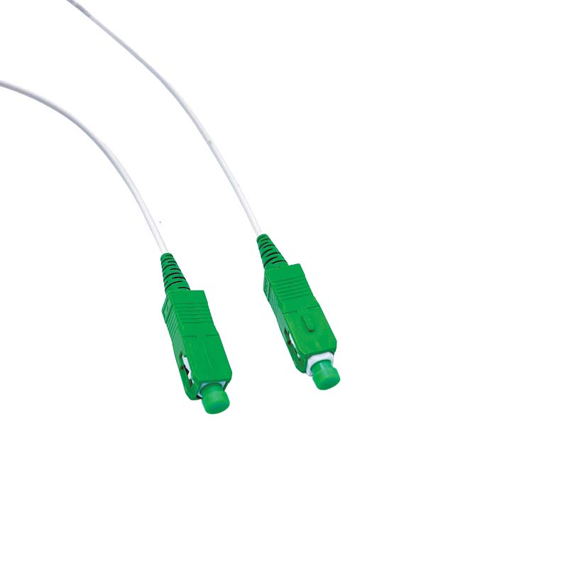 Cordon FO Splx monomode G657A2 Grade B SC APC/SC APC - 10m Ivoire