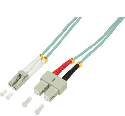 Cordon FO Duplex multimode 50/125 - OM4 - SC/LC - 10m