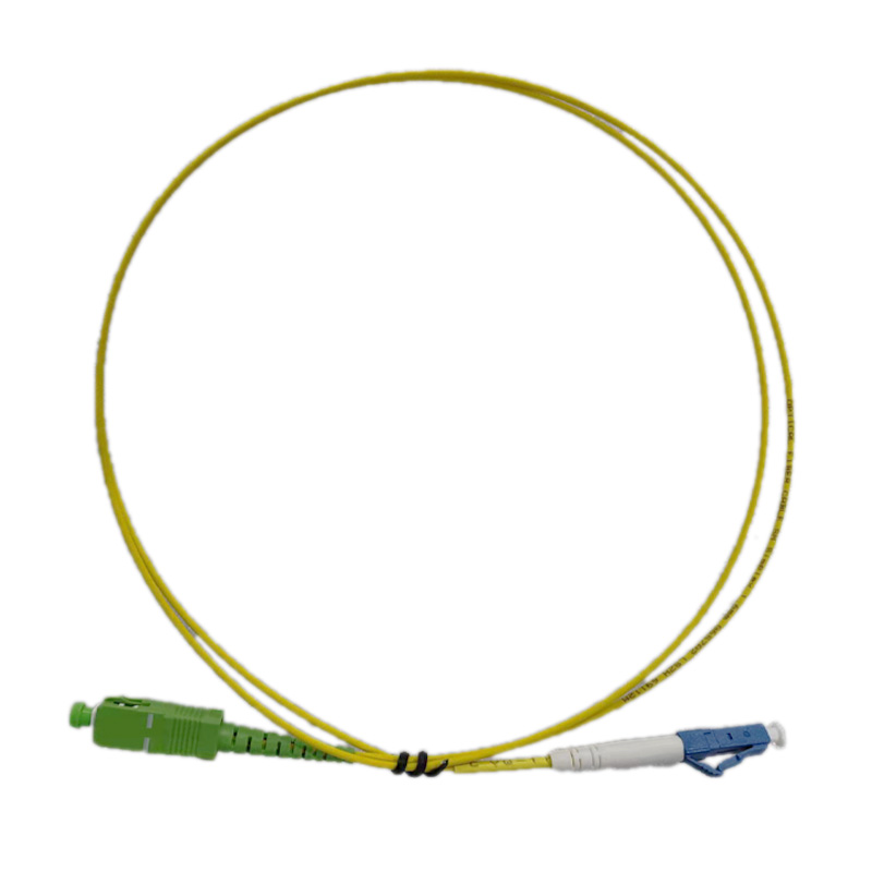 Cordon FO Splx monomode G657A2 GRADE B SC APC/LC UPC - 2m Jaune