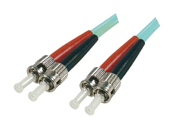 Cordon FO Duplex multimode 50/125 - OM4 - ST/ST - 2m - NPR