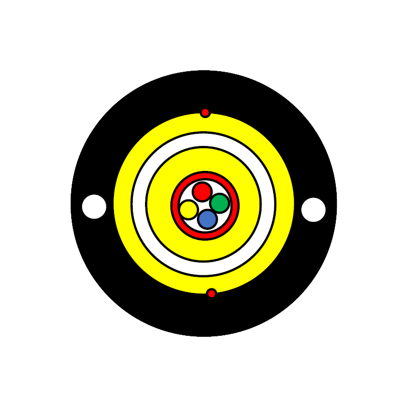 Câble FTTH Abonnés Extérieur 2FO - 250µm - 2000m
