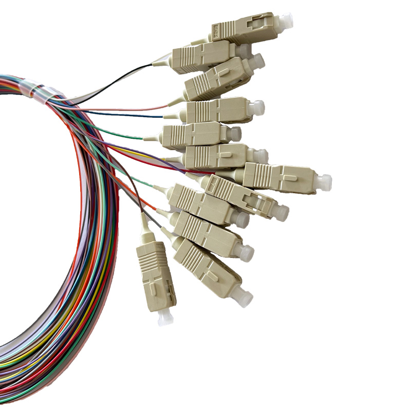 Pigtail SC Multimode 50/125 – 2m - lot de 12 couleurs