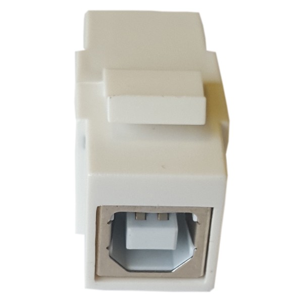 Keystone plastique blanc USB2.0 type BA F/F - NPR