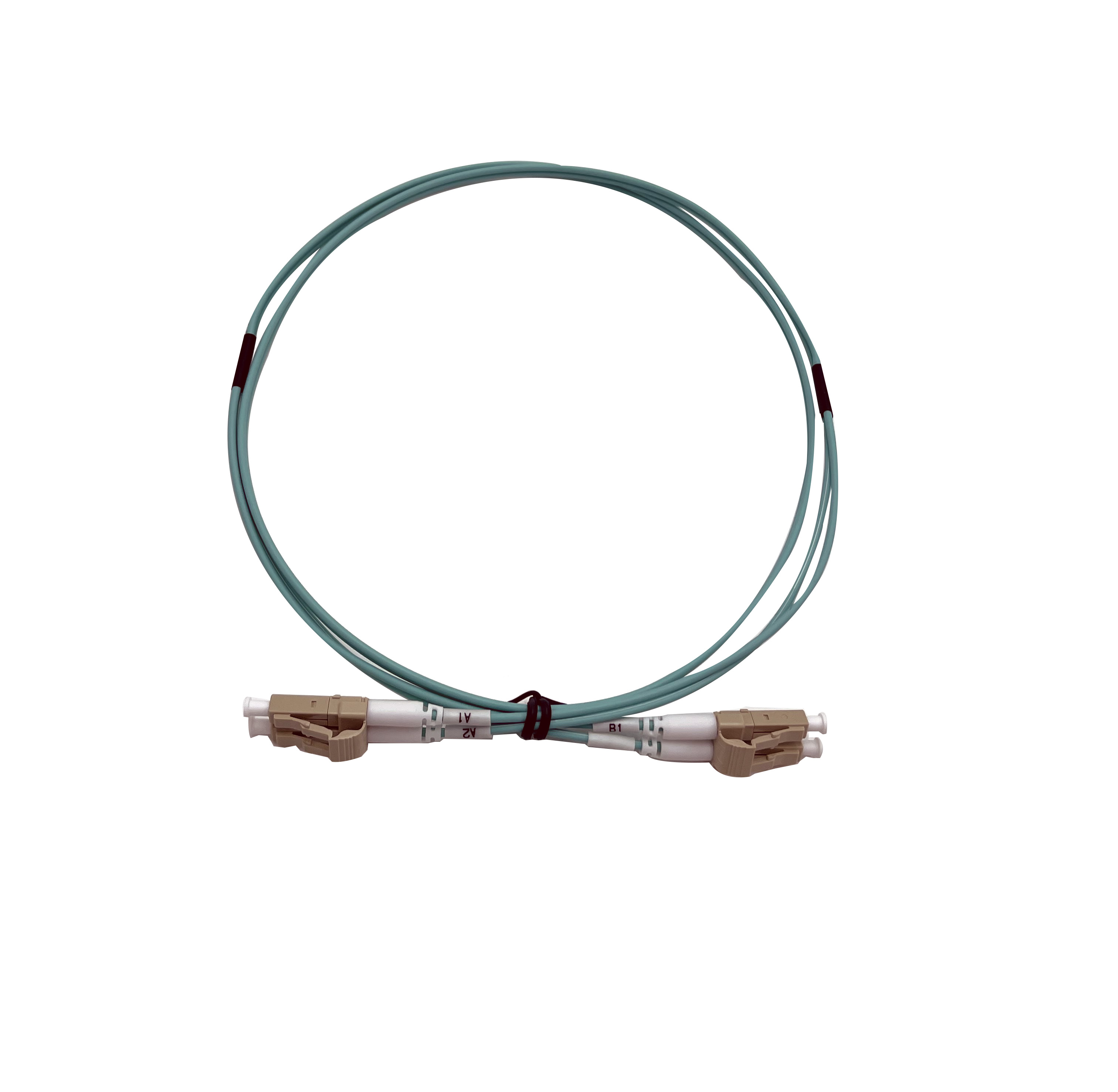 Cordon FO Duplex multimode OM4 LC / LC - 10m - Short Boots - NPR