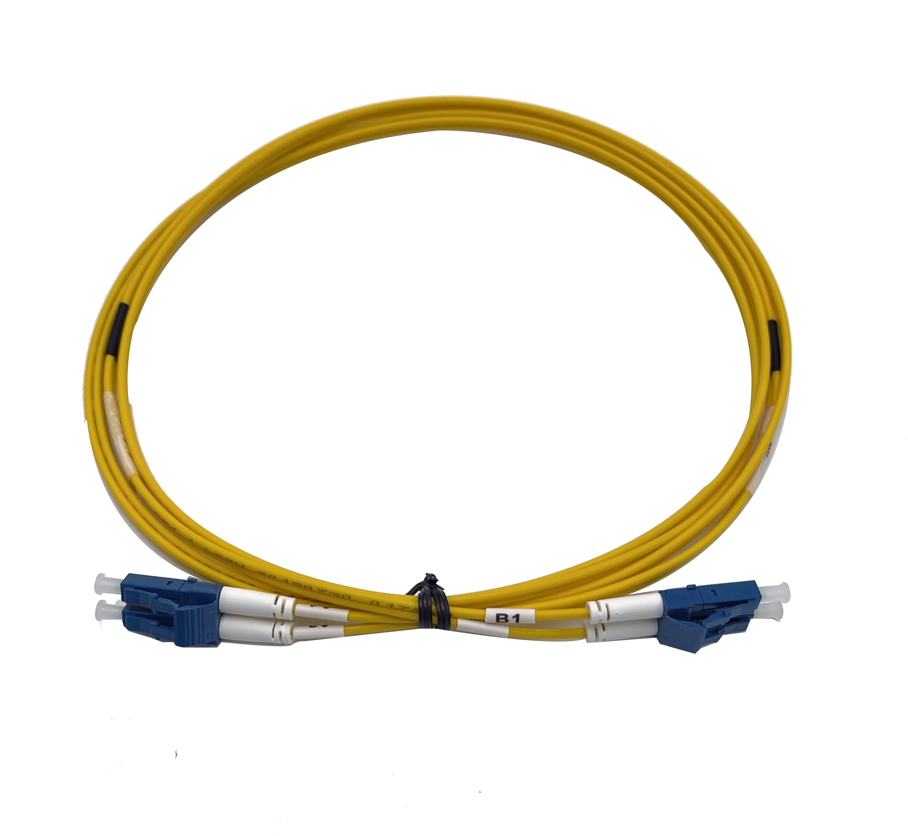 Cordon FO Duplex monomode 9/125 LC / LC - 1m - Short Boots