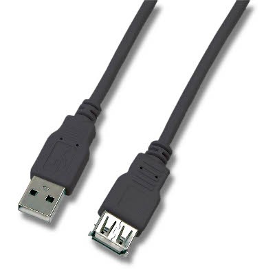 Rallonge USB 2.0 A-A M / F Noir - 5m