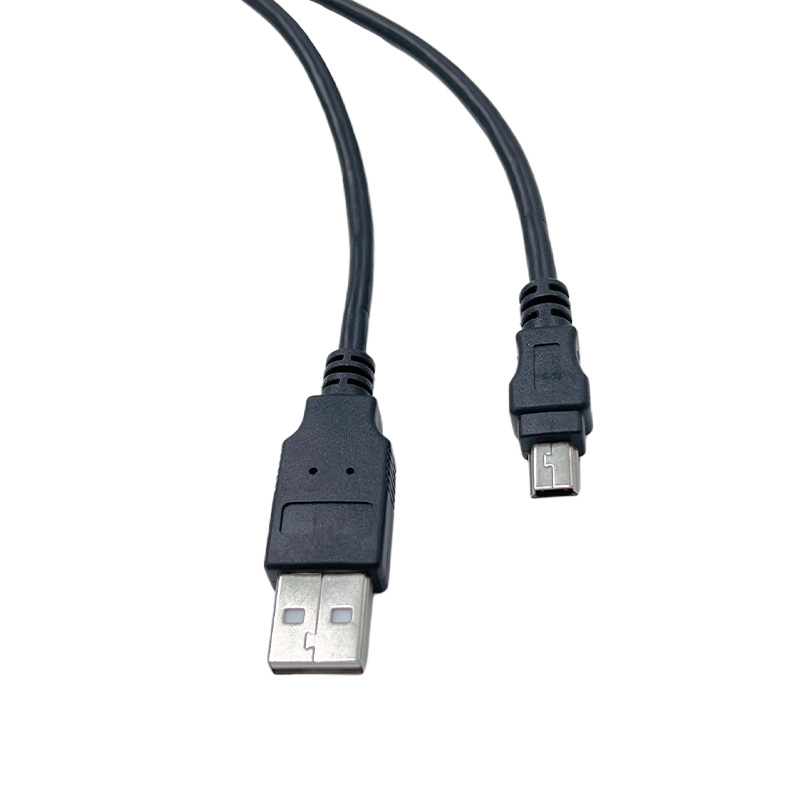 Cordon USB 2.0 A-MiniB - 5 pins - M / M Noir - 1.8m - EOL