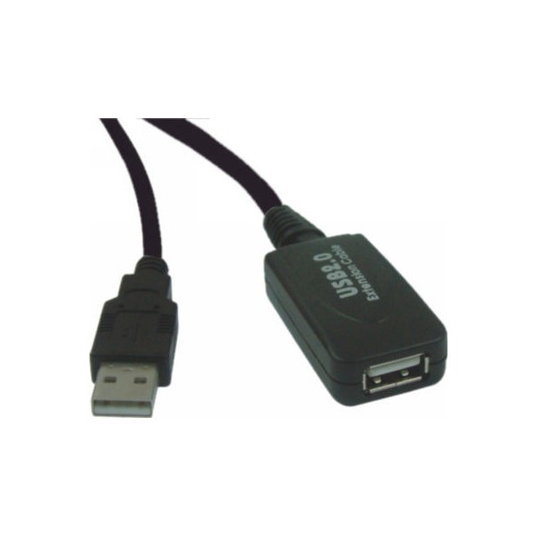 Rallonge amplifiée USB 2.0 A-A M/F - 0.20m - NPR