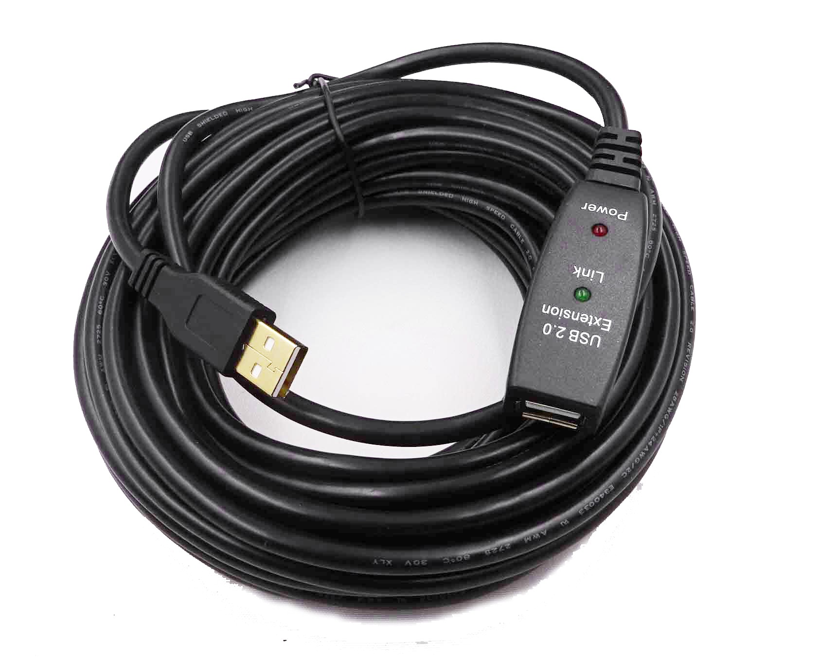Cuc Cable Usb 2.0 Amplifié 10m Avec Prises A/b