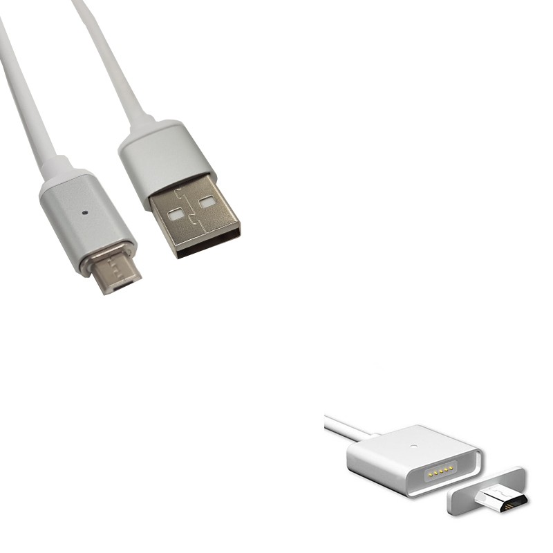 Cordon de charge magnétique USB A vers micro USB - 1m - NPR