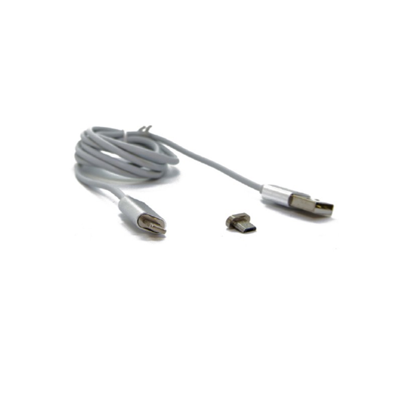 Cordon charge magnétique USB A vers micro USB + Lightning - 1m - NPR