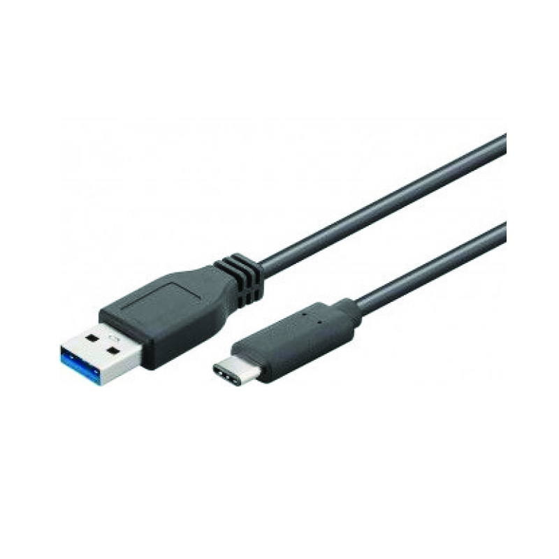 Cordon USB3.0 Type A vers USB-C 3.2 Gen1x1 - 5Gbps 4W - M/M - 1m