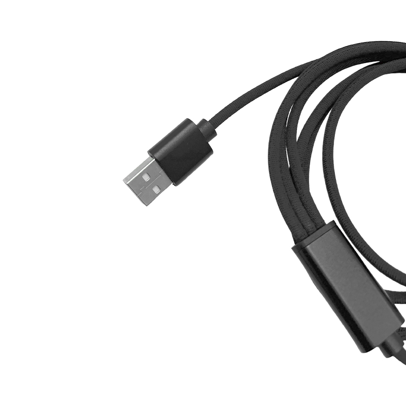 Cordon pieuvre USB A vers Lightning/micro-USB/USB-C M/M 4W - 1.2m EOL