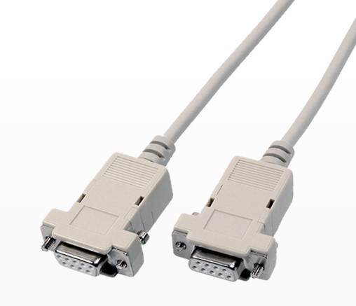 Cordon Null modem liaison PC DB9 F / F - 5m