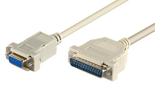 Cordon DB9 F / DB25 M Null modem - 3m - EOL