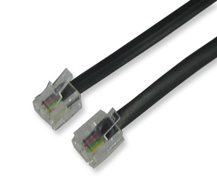 Cordon RJ11 noir - 10m