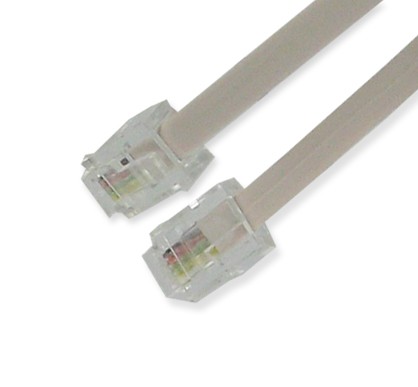 Cordon RJ12 ivoire - 3 m - EOL