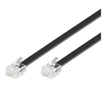 Cordon RJ12 noir - 15m
