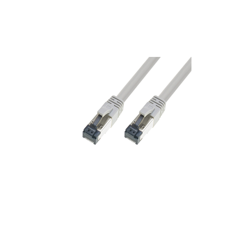 Cordon RJ45 Catégorie 8 S/FTP - 4P Gris / Manchon gris - 7,5m