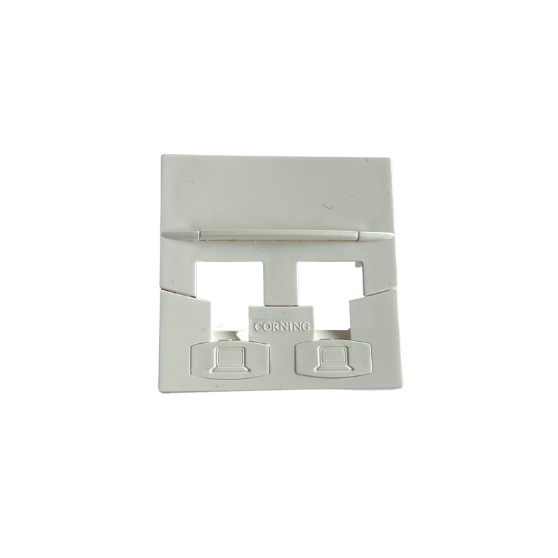 CORNING 3M - Face avant 45x45 pour 2 RJ45 - blanc